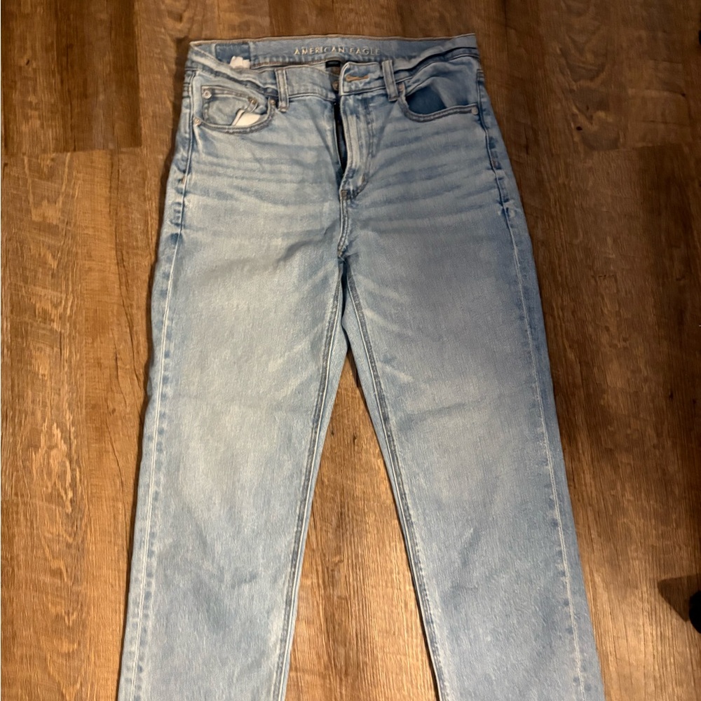 American Eagle Outfitters Women's Light Blue Slim Jeans